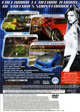 Need for Speed - Underground box cover back